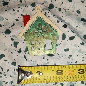 Charming Green and Red Holiday Ornament